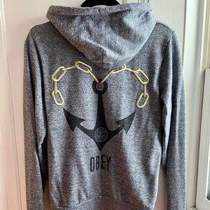 OBEY anchor heart hoody